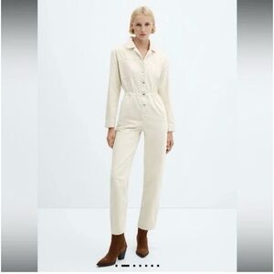 Nwt denim cargo jumpsuit